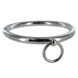 METAL HARD - BDSM NECKLACE WITH RING 10CM
